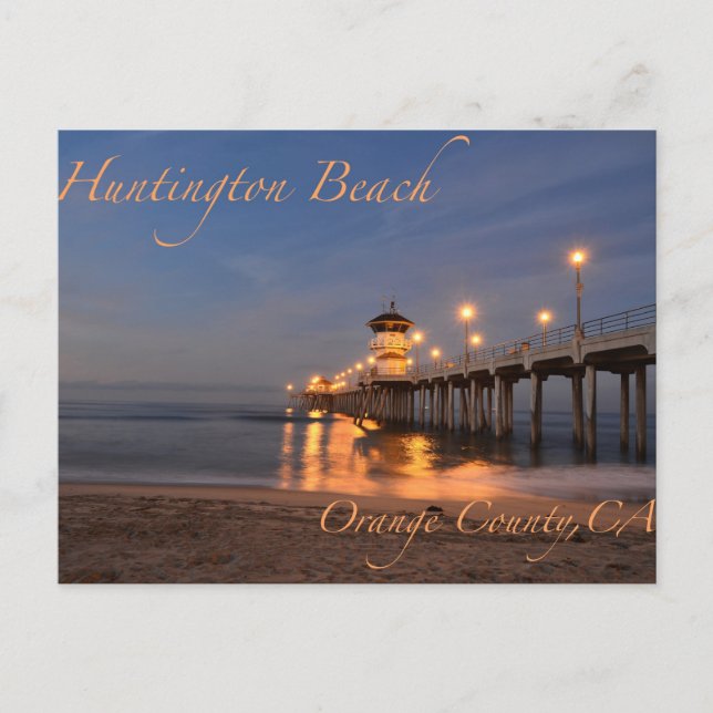 Huntington Beach California Postcard (Front)