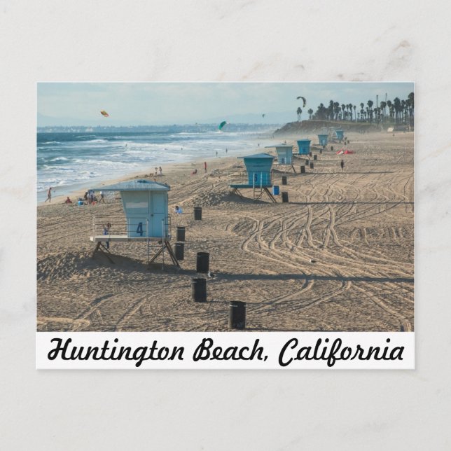 Huntington Beach, California postcard (Front)