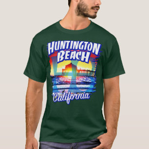 Huntington Beach California  Surf City CA sunset b T-Shirt