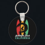 Huntington Beach California Vintage Retro Surfing Key Ring<br><div class="desc">Vintage retro surfboard design for surfers who love surfing and riding the ocean waves. Cool summer holiday, spring break merchandise for those who enjoy hot sun, tropical weather, sunbathing under the palm tree. Grunge and distressed design to wear while enjoying the beach party and singing around the bonfire. Great souvenir,...</div>