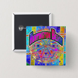 Huntington Beach Cosmic Unity Button
