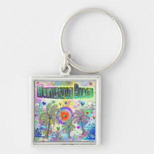 Huntington Beach Deep Dream Keychain