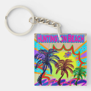 Huntington Beach Eternal Keychain