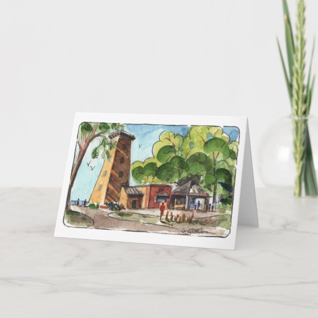 Huntington Beach Folded Greeting Card (Front)