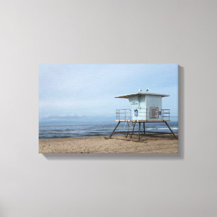 Huntington Beach Lifeguard Post 13 Canvas Print