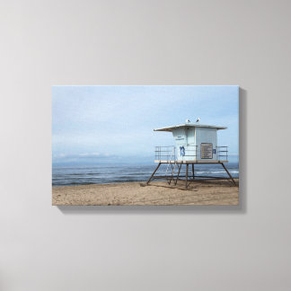 Huntington Beach Lifeguard Post 13 Canvas Print