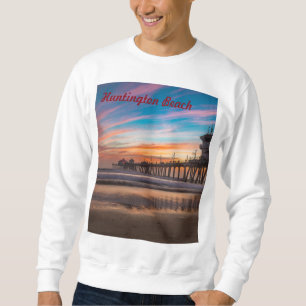 Huntington Beach Pier at sunset Sweatshirt