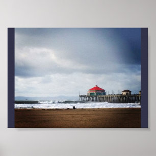 Huntington Beach Pier, CA Poster