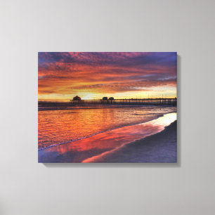 Huntington Beach Pier , California Canvas Print