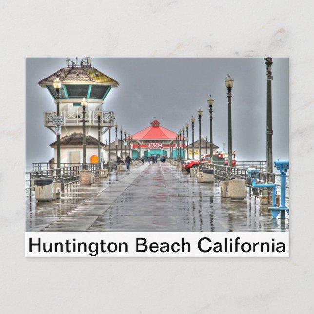 Huntington Beach Pier ' California Postcard (Front)