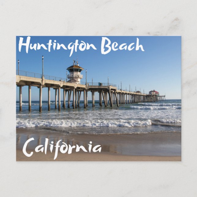 Huntington Beach Pier California Postcard (Front)