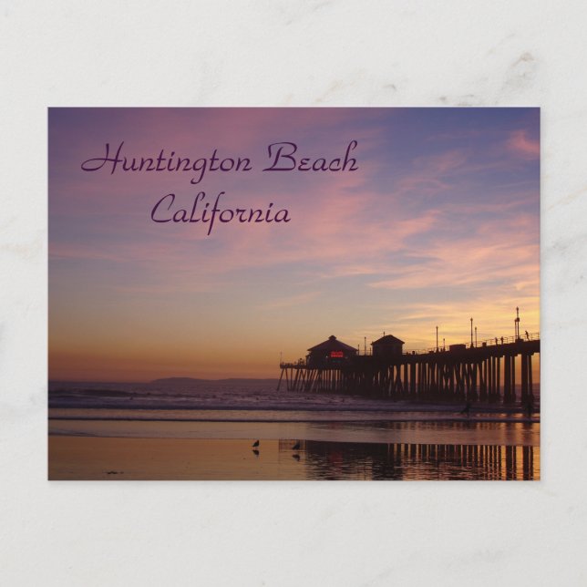 Huntington Beach Pier, California Postcard (Front)