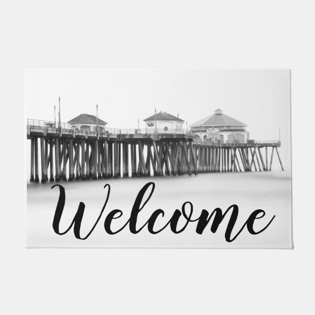 Huntington Beach Pier Doormat (Front)