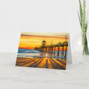 Huntington Beach Pier Greeting Card