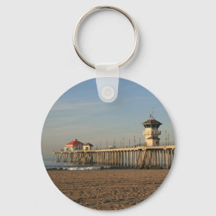 Huntington Beach pier Key Ring