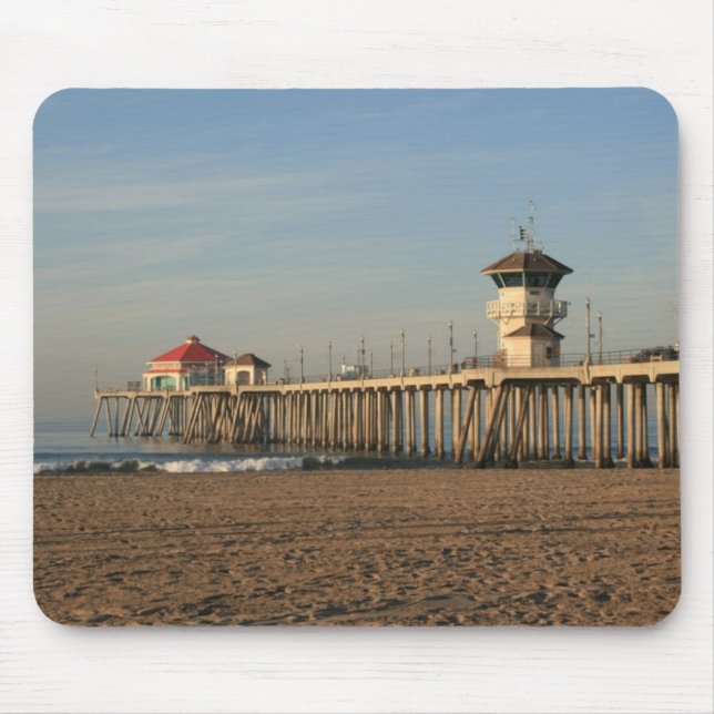 Huntington Beach pier Mouse Mat (Front)