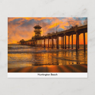 Huntington Beach Pier Postcard