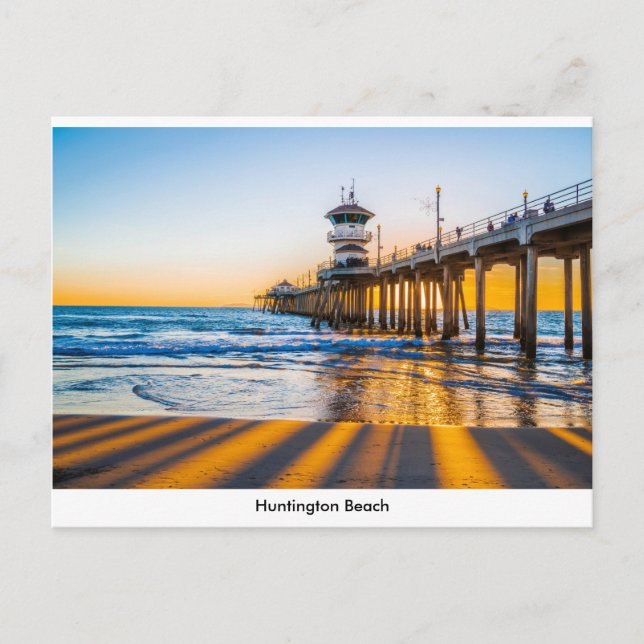 Huntington Beach Pier Postcard (Front)