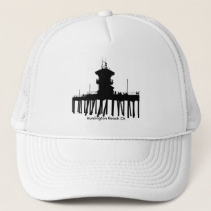 Huntington Beach Pier Silhouette Hat