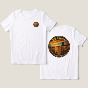 Huntington Beach Pier Sunset - John Minar Tri-Blend Shirt
