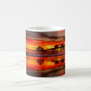 Huntington Beach Sunset Coffee Mug