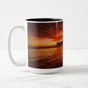 Huntington Beach Sunset Mug - John Minar