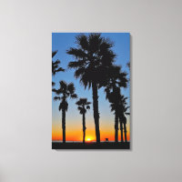 Huntington Beach Sunset Palms - John Minar