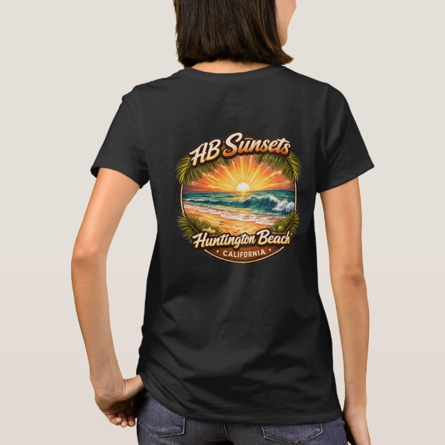 Huntington Beach Sunset T-shirt (Back)