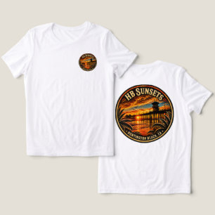 Huntington Beach Sunset T-Shirt  Tri-Blend Shirt