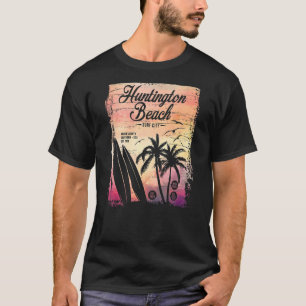 Huntington Beach Surf City California Vintage Dist T-Shirt