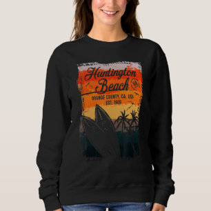 Huntington Beach Surf City California Vintage Surf Sweatshirt