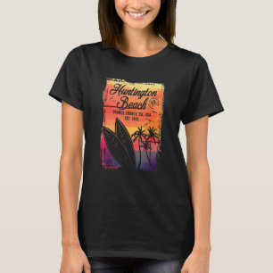 Huntington Beach Surf City California Vintage Surf T-Shirt