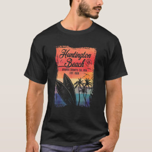 Huntington Beach Surf City California Vintage Surf T-Shirt