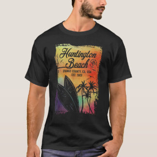 Huntington Beach Surf City California Vintage Surf T-Shirt