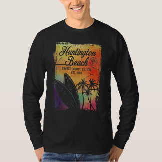 Huntington Beach Surf City California Vintage Surf T-Shirt