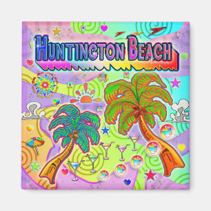 Huntington Beach Vacation Target Magnet