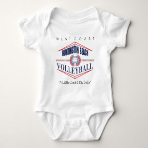 Huntington Beach Volleyball Baby Bodysuit