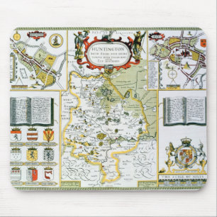 Huntington, engraved by Jodocus Hondius Mouse Mat
