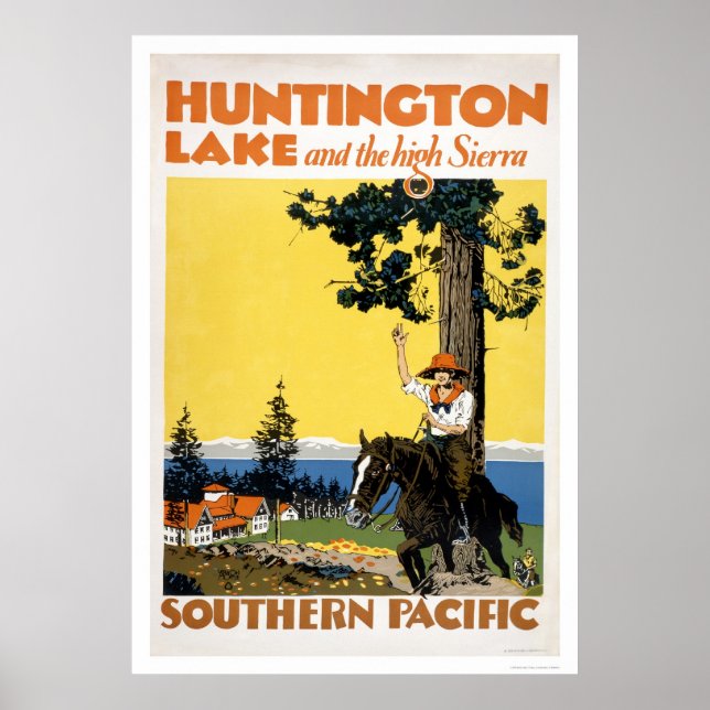 Huntington Lake and the Sierras Poster (Front)
