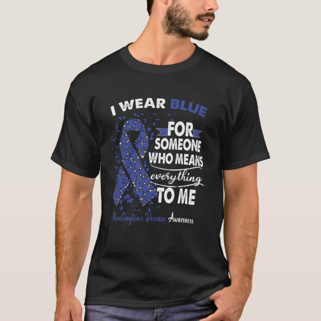Huntington’s Disease Awareness Warrior Support  T-Shirt (Front)