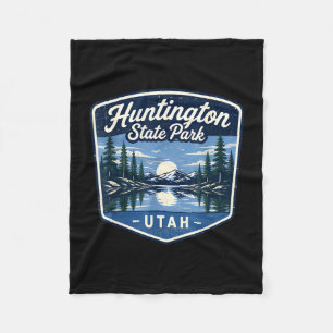 Huntington state park utah nature outdoors camping fleece blanket