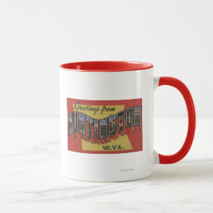 Huntington, West Virginia - Large Letter Scenes Mug