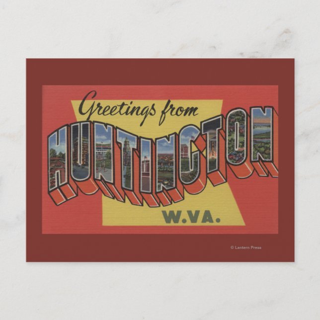 Huntington, West Virginia - Large Letter Scenes Postcard (Front)