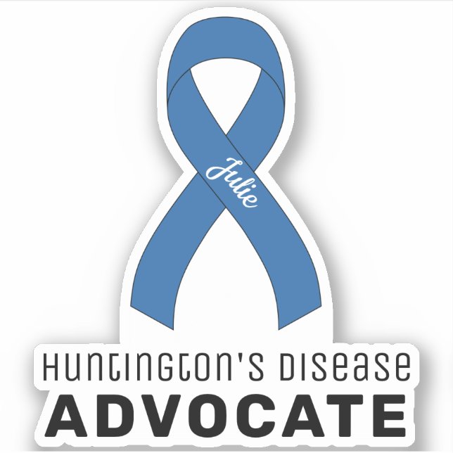 Huntington's Disease Advocate Vinyl Sticker (Front)