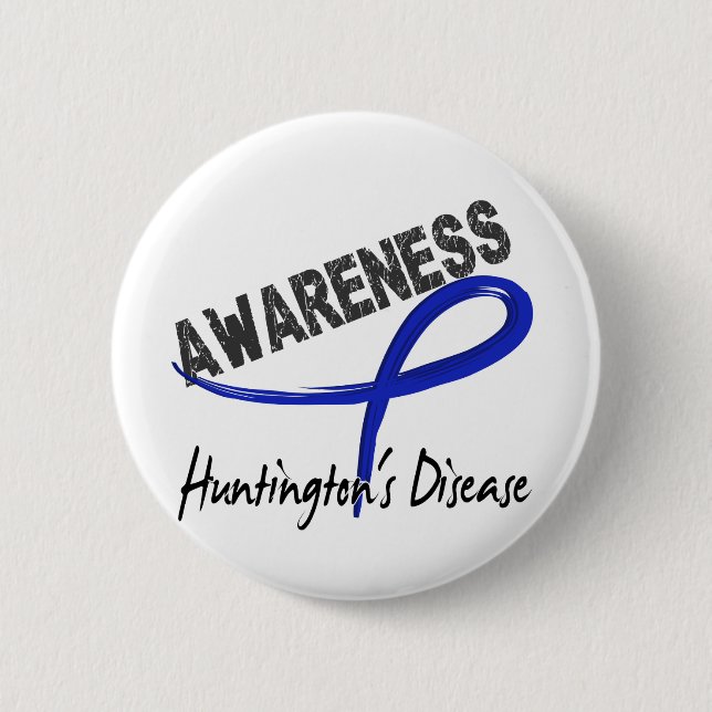 Huntington's Disease Awareness 3 6 Cm Round Badge (Front)