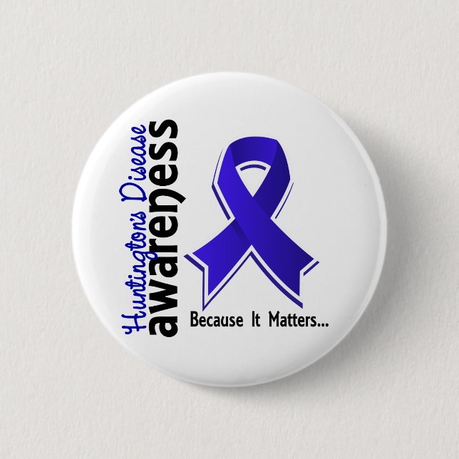 Huntington's Disease Awareness 5 6 Cm Round Badge (Front)