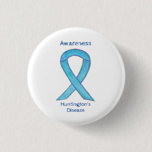 Huntington's Disease Awareness Ribbon Custom Pin