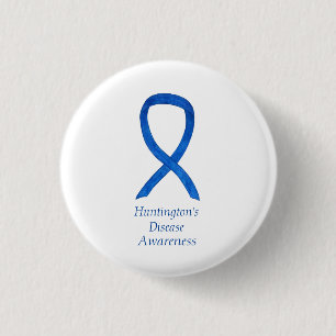 Huntington's Disease Awareness Ribbon Custom Pin