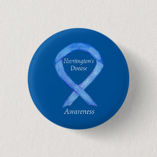 Huntington's Disease Awareness Ribbon Custom Pin