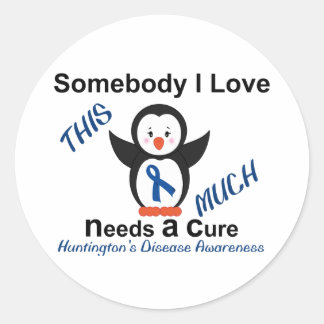 Huntington's Disease Awareness Someone I Love Classic Round Sticker